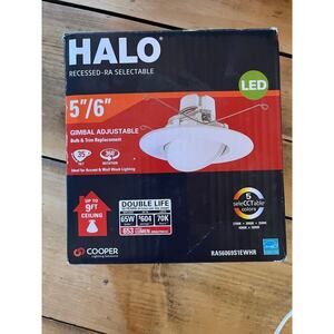 Halo Recessed Lighting. Adjustable. 5"/6" LED.Cooper lighting solutions.Open Box